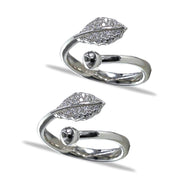 Taraash toe rings for women silver