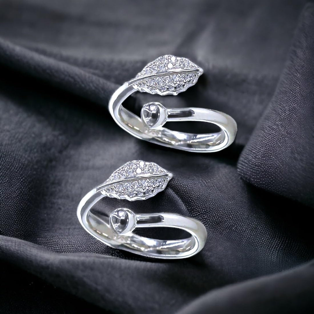 Taraash silver toe ring for women