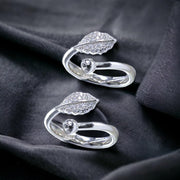 Taraash silver toe ring for women