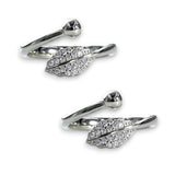 Taraash leg rings women silver