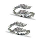 Taraash silver toe ring for women