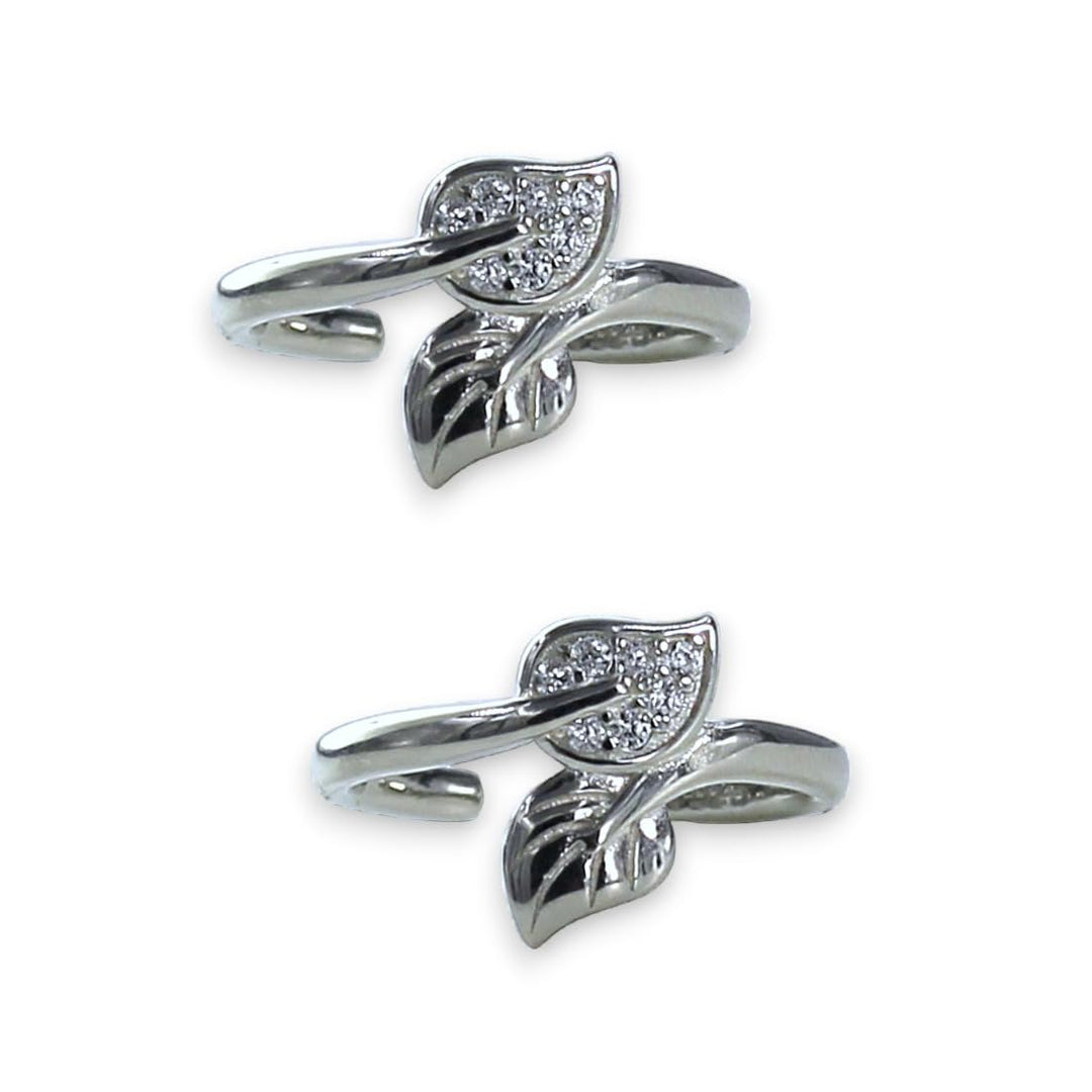 Taraash leg rings women silver