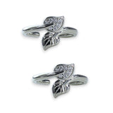 Taraash leg rings women silver