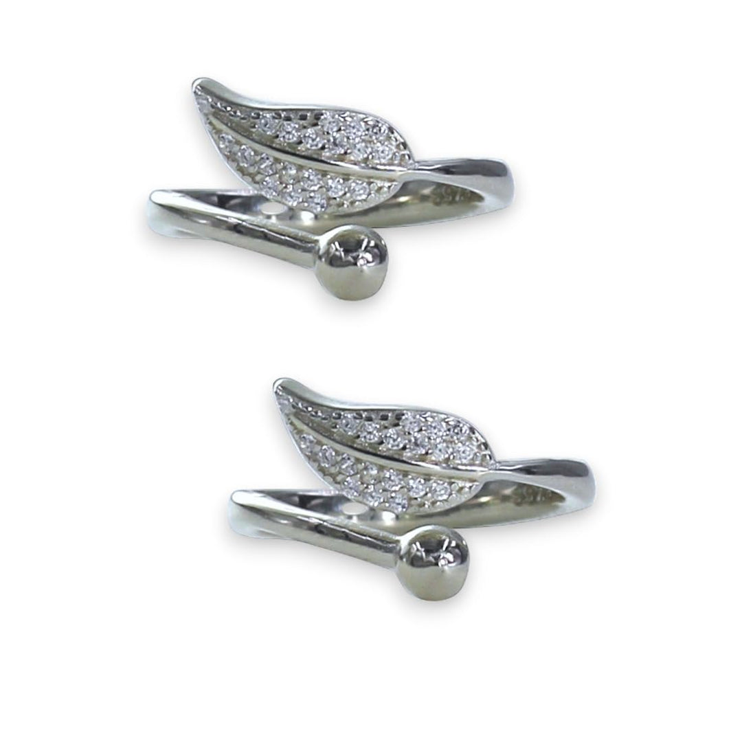 Taraash toe rings for women silver