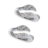 Taraash silver toe ring for women