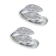 Taraash toe rings for women silver