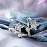 Taraash toe ring in silver