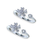 Load image into Gallery viewer, Taraash leg rings women silver