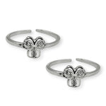 Load image into Gallery viewer, 925 Sterling Silver Adjustable Floral Toe Ring for Women