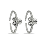Load image into Gallery viewer, 925 Sterling Silver Adjustable Floral Toe Ring for Women
