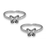 Load image into Gallery viewer, Taraash 925 Sterling Silver Butterfly Toe Ring for Women