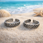 Load image into Gallery viewer, Taraash 925 Sterling Silver Cutwork Toe Ring For Women