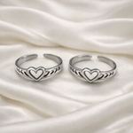Load image into Gallery viewer, Taraash 925 Sterling Silver Heart Toe Ring LR1038A