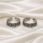 Load image into Gallery viewer, Taraash 925 Sterling Silver Antique Heart Design Toe Ring For Women LR1172A