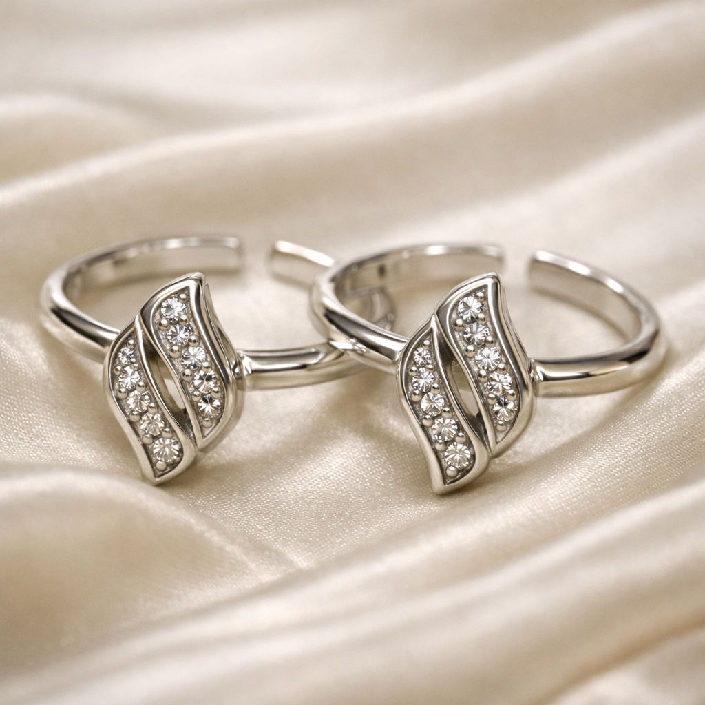 Taraash 925 Sterling Silver  Toe Ring  For Women Silver-LR0760S