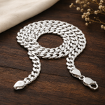 Load image into Gallery viewer, 925 Sterling Silver Curb Design Chain for Men in 20 inches