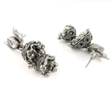 Taraash 925 Sterling Silver Double Lyer Jhumki Style Earrings For Women UMAE105