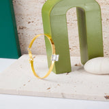 Blisse Allure Luxury Gold Bracelet with Emerald - Cut Diamond - Taraash