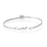 Blisse Allure Luxury Silver Bracelet with Emerald - Cut Diamond - Taraash