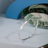 Blisse Allure Luxury Silver Bracelet with Emerald - Cut Diamond - Taraash