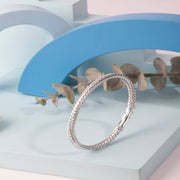 Blisse Allure Timeless Silver Bangle with Braided Texture - Taraash