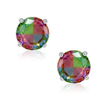 Load image into Gallery viewer, Rainbow Collection Taraash 925 Sterling Silver Multicolor CZ Round Shape Jewellery Set For Women - Taraash
