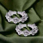 Load image into Gallery viewer, Taraash 925 Silver Antique Floral Toe Rings For Women - Taraash

