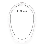 Taraash 925 Silver Ball Beaded Compact Chain For Women - Taraash