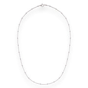 Taraash 925 Silver Ball Beaded Compact Chain For Women - Taraash