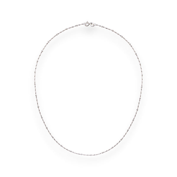 Taraash 925 Silver Beaded Box 16 inches Chain For Women - Taraash