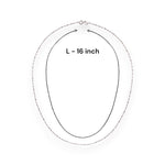 Load image into Gallery viewer, Taraash 925 Silver Beaded Box 16 inches Chain For Women - Taraash