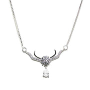 Taraash 925 Silver Floral Design Tanmaniya Set For Women - Taraash