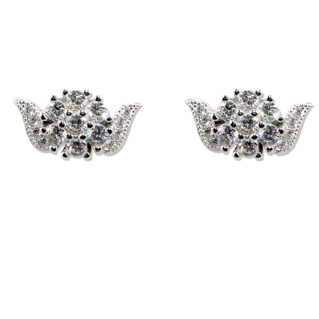 Taraash 925 Silver Floral Design Tanmaniya Set For Women - Taraash