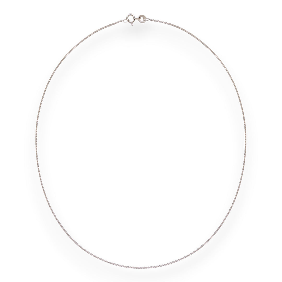 Taraash 925 Silver Simple Curb Silver Chain For girl - Taraash
