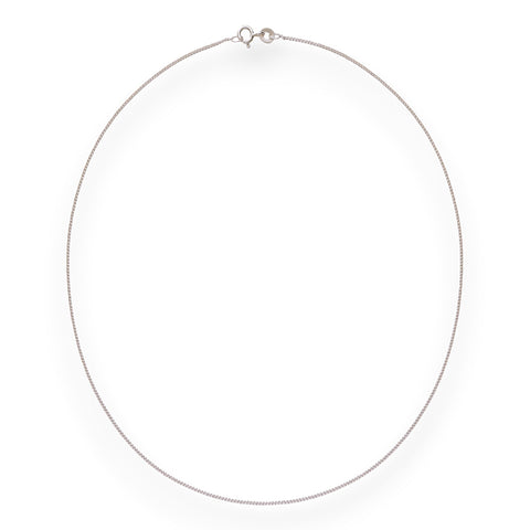 Taraash 925 Silver Simple Curb Silver Chain For girl - Taraash