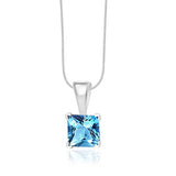 Taraash 925 Silver Square Shape Pendant Set For Women - Taraash