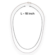 Taraash 925 Sterling Ball Silver Chains For Women BC2006C18 - Taraash