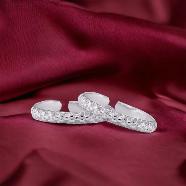 Taraash 925 Sterling Cutwork Silver Toe Ring | Silver Toe Ring For Women | Silver Bichiya - Taraash