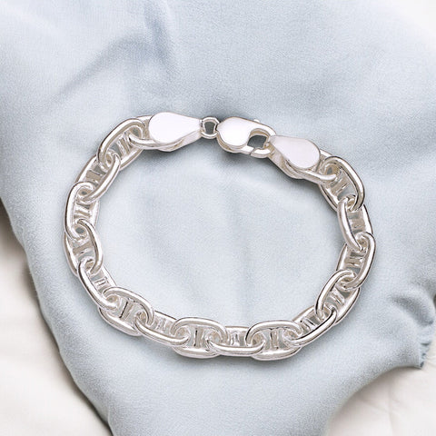 Taraash 925 Sterling Silver Anchor Chain Bracelet for Men - Taraash