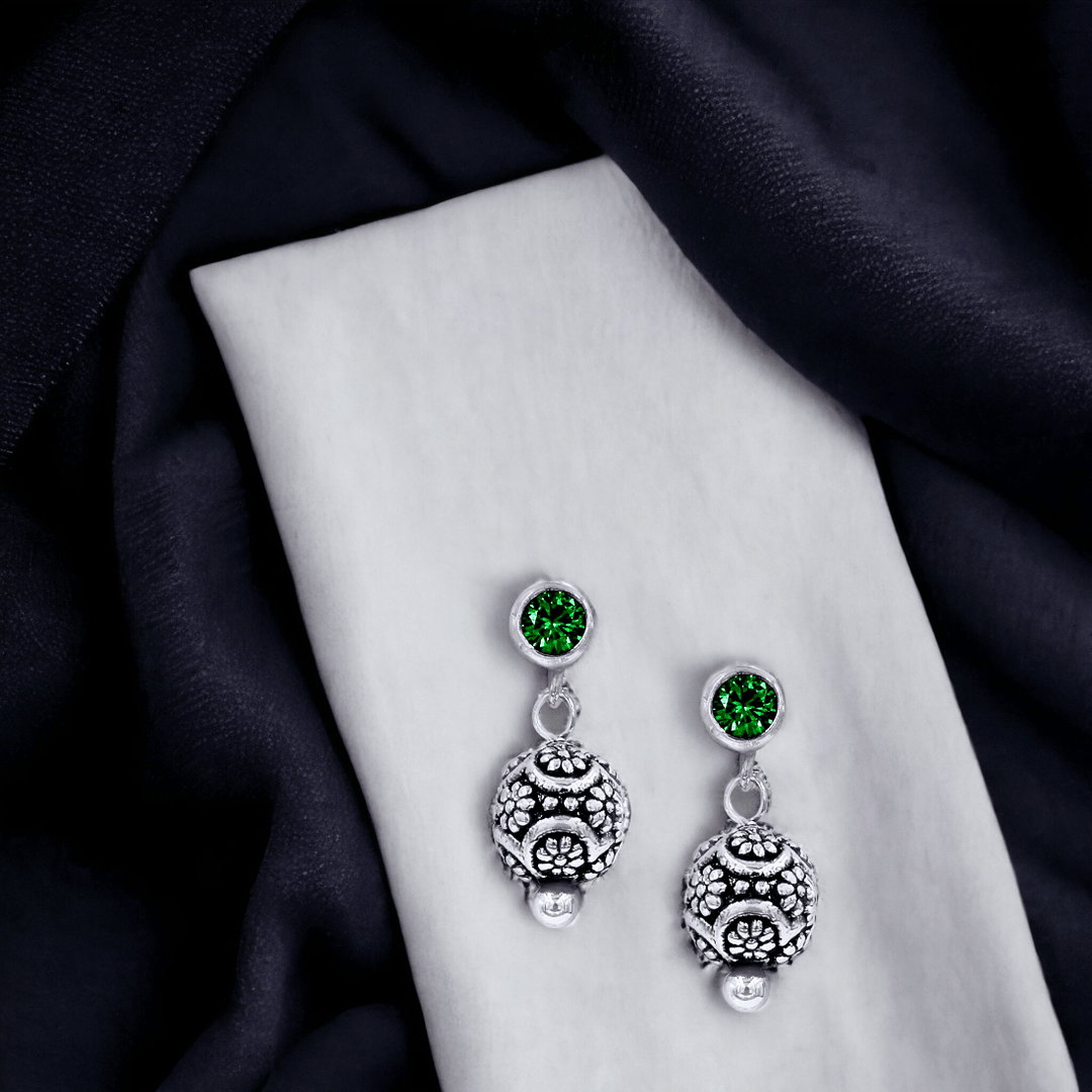 Taraash 925 Sterling Silver Antique Drop Earrings For Women - Taraash