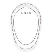 Taraash 925 Sterling Silver Ball Chain For Women ABCO32018IN - Taraash