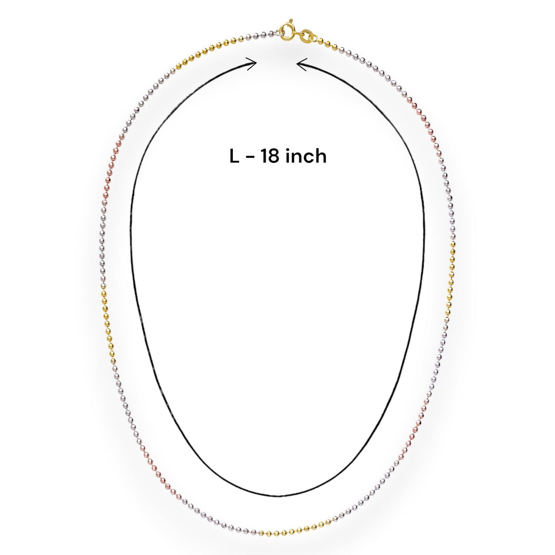 Taraash 925 Sterling Silver Ball Chain of Unisex - Taraash