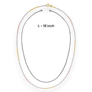 Taraash 925 Sterling Silver Ball Chain of Unisex - Taraash