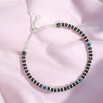 Load image into Gallery viewer, Taraash 925 Sterling Silver Black Beaded Evil Eye Bracelet for Women - Taraash