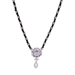 Load image into Gallery viewer, Taraash 925 Sterling Silver Black &amp; Silver Beads with CZ Necklace for Women - Taraash
