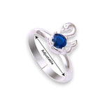 Load image into Gallery viewer, Taraash 925 Sterling Silver Blue Cz Peacock Toe Ring For Women - Taraash