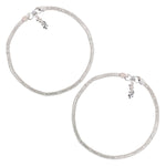 Load image into Gallery viewer, Taraash 925 Sterling Silver Box Chain Traditional Anklets for Women - Taraash