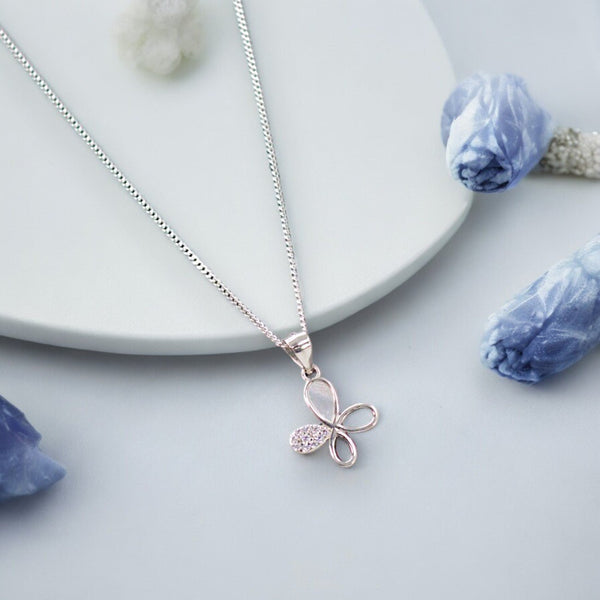 Taraash 925 Sterling Silver Butterfly Pendant & Chain for Women - Taraash