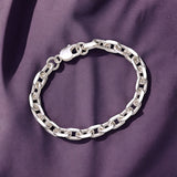 Taraash 925 Sterling Silver Cable Chain Bracelet for Men - Taraash
