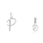 Load image into Gallery viewer, Taraash 925 Sterling Silver Couple Alphabet Pendants &quot;P&quot; and &quot;D&quot; Initial Letter Pendants - Taraash
